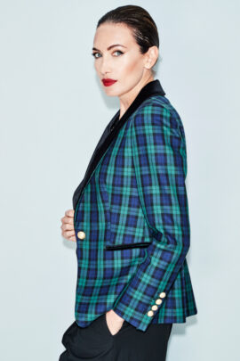 Blue Checkered Blazer Gypsy_3